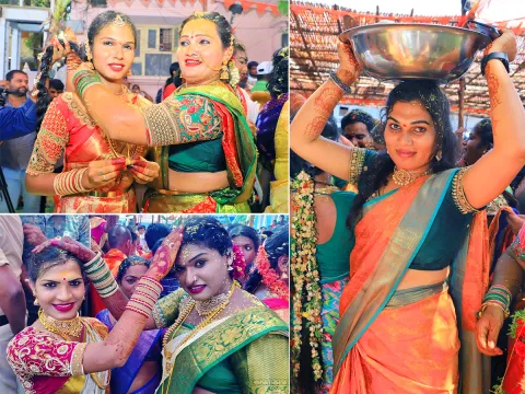 Transgenders Celebrating Sri Rama Navami At Vemulawada Photos