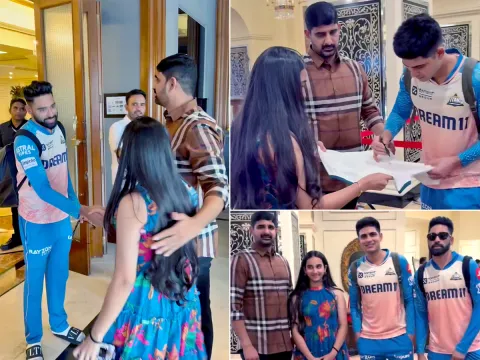 MLA Kaushik Reddy Meet Mohammed Siraj and Shubman Gill