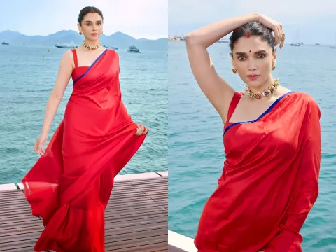 Aditi Rao Hydari goes desi in her latest look from Cannes 2025 Photos1