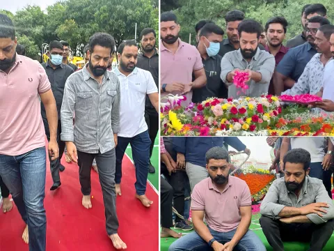 Jr NTR and Kalyan Ram Pay Tributes at NTR Ghat Photos5