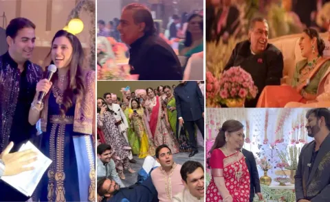 Mukesh Ambani family enjoys at friends wedding Photos 1
