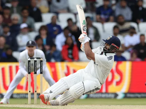 first cricket test match between England and India at Headingley in Leeds1
