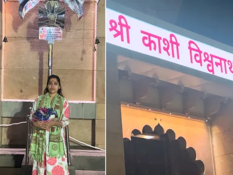 Anchor Rashmi Gautham performs special pujas in Kashi Photos9