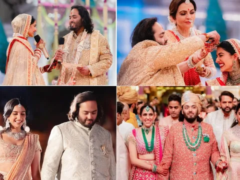 Radhika Merchant, Anant Ambani 1st wedding Anniversary Photos5