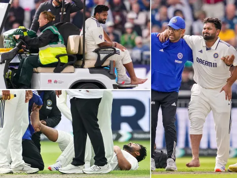 Rishabh Pant injury fourth test India and England Photos2