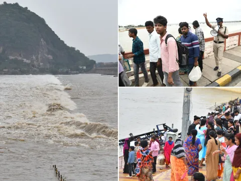 Vijayawada Praksam Barrage Floods4