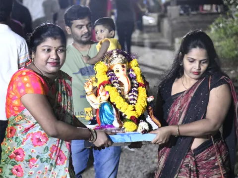 Ganesha immersions in Telugu States Photos6