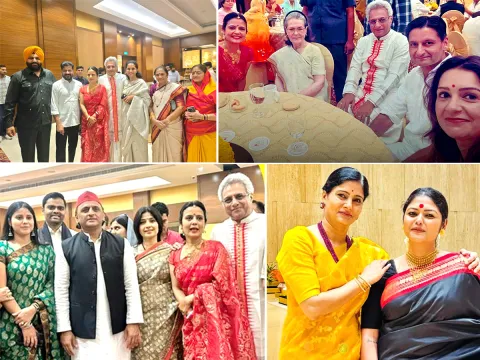 Mahua Moitra Pinaki Misra Host Wedding Reception Photos5