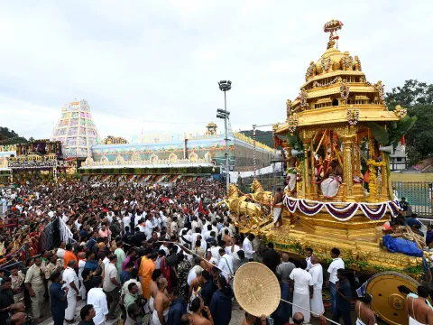 Tirumala Brahmotsavams 2025 at Swarna Ratham Photos6