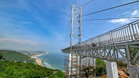 India Longest Glass Bridge in Vizag Photos Goes Viral10