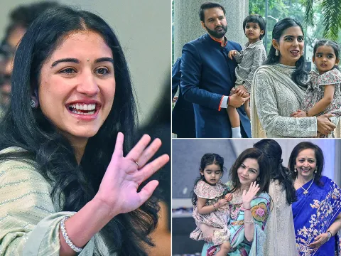 Ambani Piramal Family attends Piramal Finance ipo ceremony at NSE6