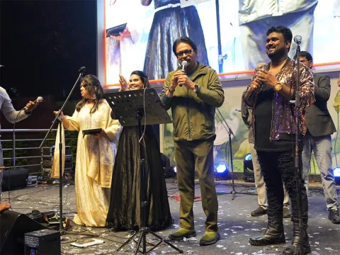 New Year celebrations were held grandly in the MLA Colony