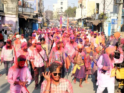 Aspart of Holi festival celebration in Hyderabad4