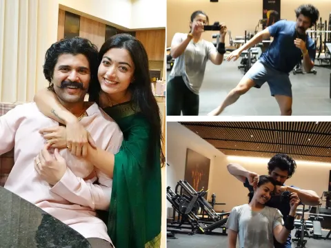 Rashmika Mandanna shared glimpses of Her husband Vijay Deverakonda birthday Photos