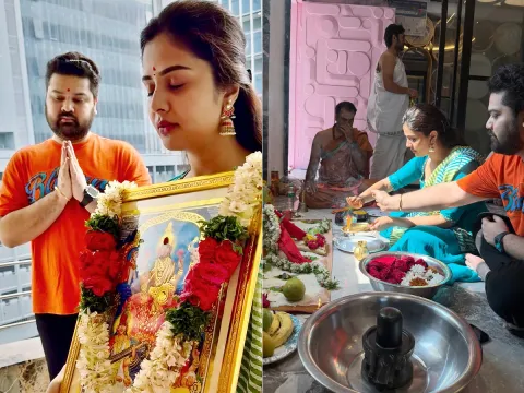 Anchor Sreemukhi New House Warming ceremony Photos