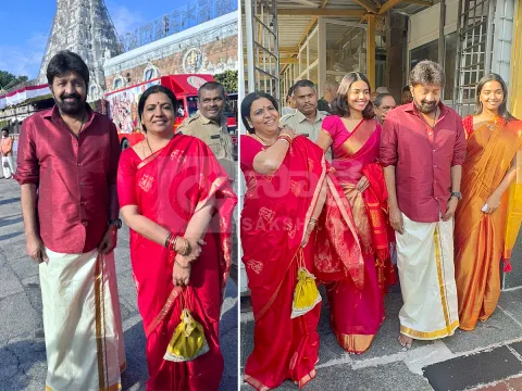 Actor Rajashekhar Family Visit in Tirumala HD Photos