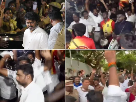 TVK Celebrations Ignite As Vijay Prepares To Form New Government PHotos