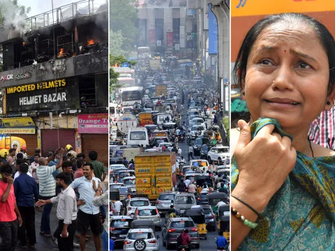 Hyderabad : Ameerpet Fire Accident HD Photos7