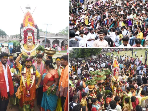 Seeking the Blessings of Goddess Mahankali at Golconda Hyderabad