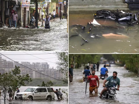 Heavy Rains in Maharashtra Viral Photos