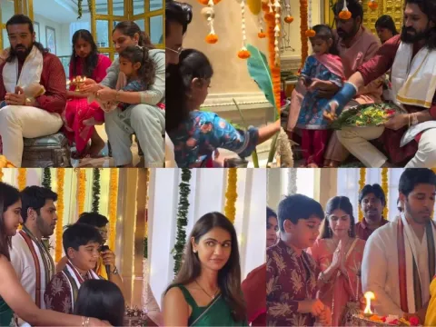 Mega And Allu Families Celebrate Vinayaka Chavithi In Grand Style, Photos Gallery Viral