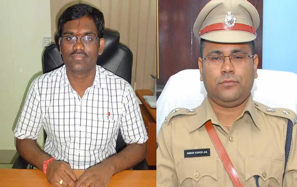 (10కెజిఎం11): రాజీవ్గాంధీ హన్మంతు, అంబర్కిషోర్ ఝా - Sakshi