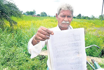Farmer land issue from past 47 years - Sakshi