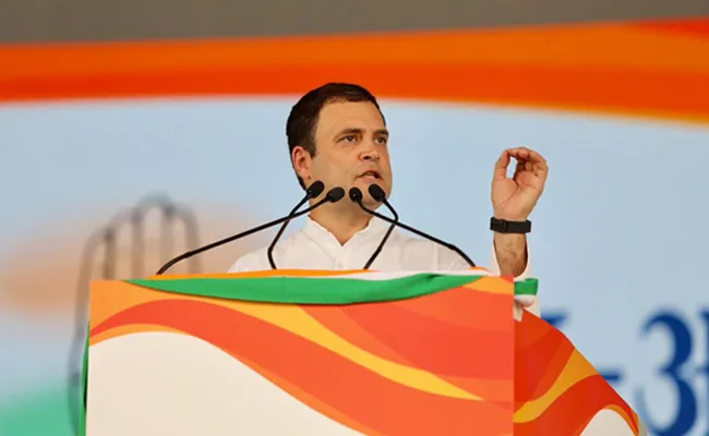 Rahul Gandhi Slams Modi Government at Jan Aakrosh Rally - Sakshi