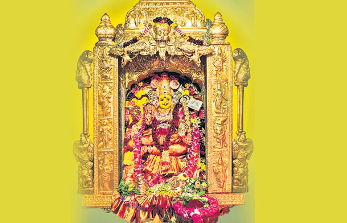 Kanaka Durga Devi Decorations of 2nd day - Sakshi