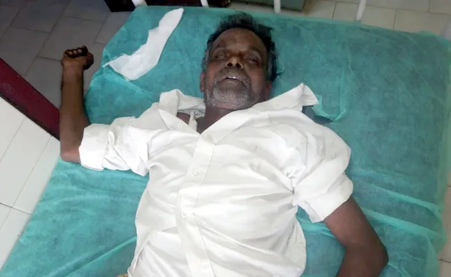 Old Man Died Polavaram Project Visiting Tour - Sakshi