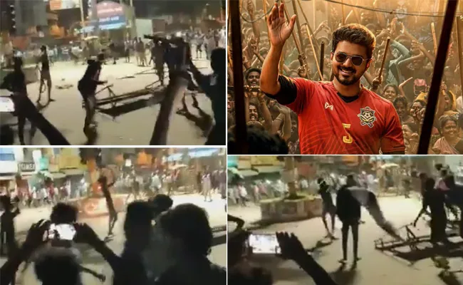 Bigil: Hero Vijay Fans Atrosity At Krishnagiri - Sakshi