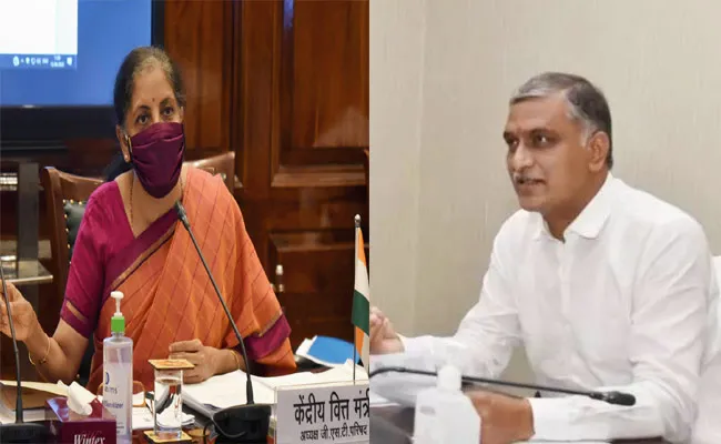 Harish Rao Talks In Video Conference With Nirmala Sitharaman - Sakshi