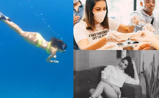 Social Hulchul: Kiara Advani, Sunny Leone Share Videos - Sakshi
