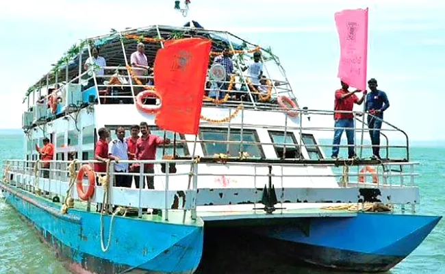 Nagarjuna Sagar To Srisailam Launch Journey Started - Sakshi