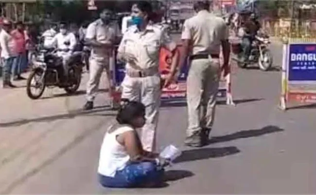 Woman Suicide Attempt Infront Of Dhenkanal Collectarate Due To Harrasements - Sakshi