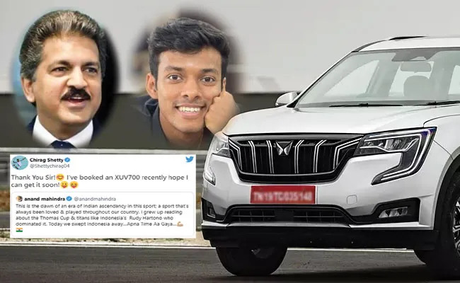 Mahindra XUV700 Booking: Chirag Shetty Gets Funny Response From Anand Mahindra - Sakshi