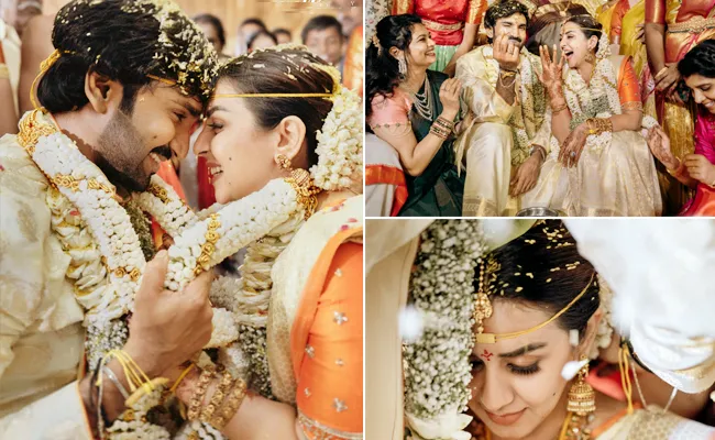 Actor Aadhi Pinisetty and Nikki Galrani Marriage Exclusive Photos - Sakshi