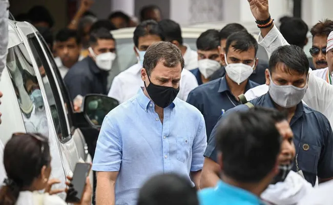 Congress MP Rahul Gandhi Requets ED Over His Mother Health - Sakshi