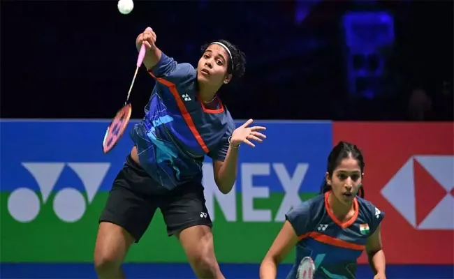 Treesa Jolly And Gayatri Gopichand Duo Exits From Malaysia Masters - Sakshi