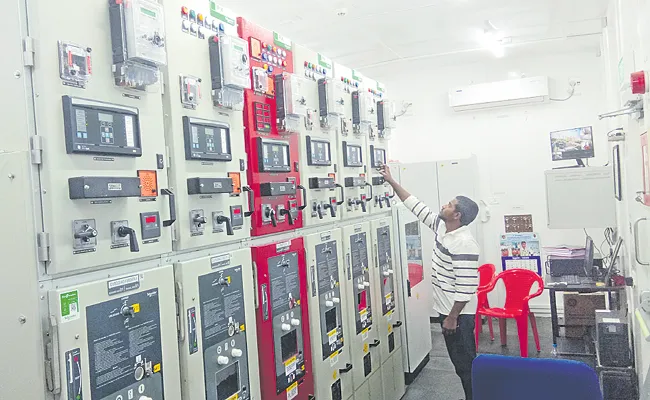 Electricity substation in container At Vijayawada - Sakshi