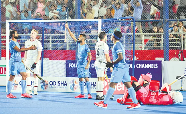 FIH Pro League: Sukhjeet Singh brace helps India beat Germany 3-2 - Sakshi
