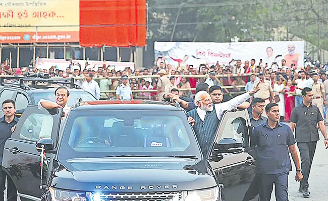 PM Narendra Modi unveils first AIIMS in Northeast - Sakshi