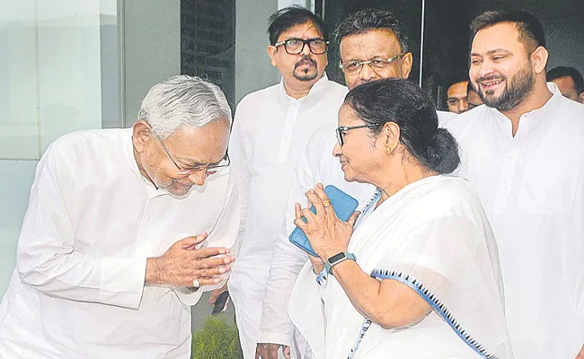 Want BJP to become zero: Mamata after meeting Nitish, Tejaswi ahead of 2024 Lok Sabha Polls - Sakshi
