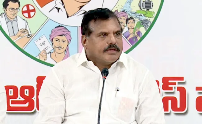 Botsa Satyanarayana On Chandrababu Naidu Fake Words At Mahanadu - Sakshi