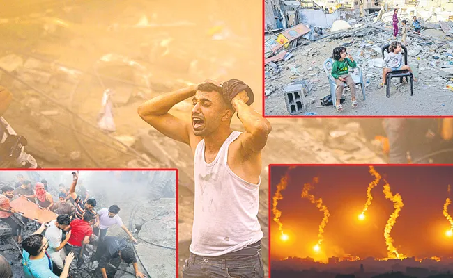 Israel-Hamas conflict: Israel-Hamas war rages as outcry grows over Gaza crisis - Sakshi