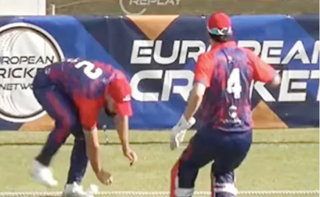 Craziest Bit Of Cricket: Stunning Fielding Effort Turns Into Horror For Player Video - Sakshi