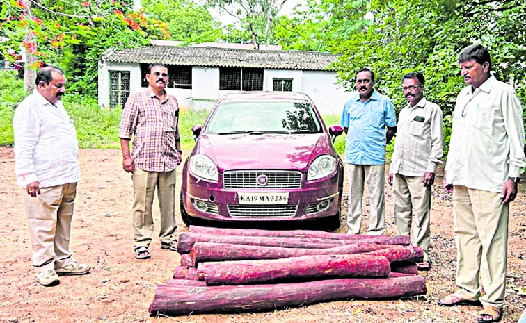 AP Police seize red sandal logs in Sri Sathya Sai District