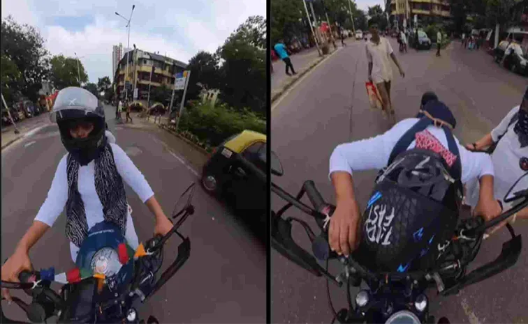 Mumbai Woman's Scarf Gets Caught In Bike Goes Viral