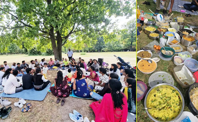 Vana Bhojanalu Program In Berlin Under Telangana Association Of Germany