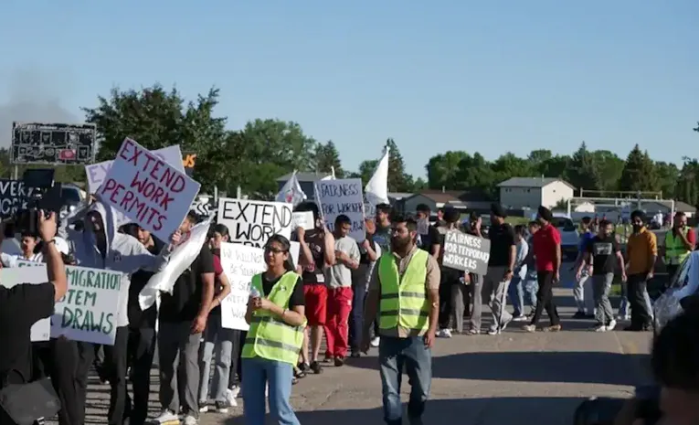 Fearing deportation after Canada immigration policy tweaks, Indian students protest against Trudeau govt